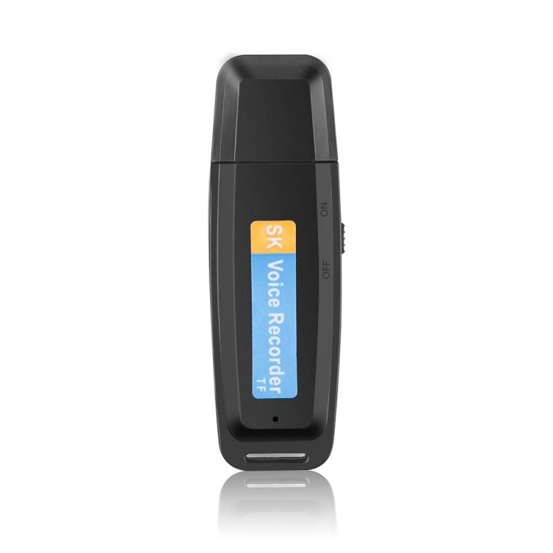 Micro Espion Enregistreur Vocal USB Rechargeable Support Carte TF 32GB Noir YONIS-0