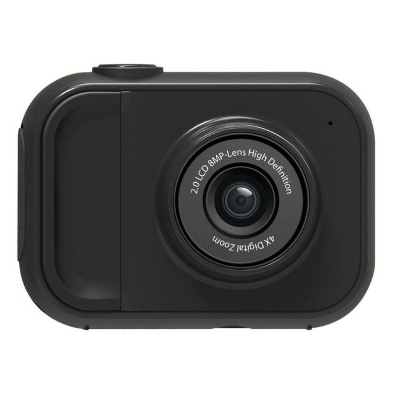 Appareil Photo Enfant Grand Angle 120° Mémoire Intégrée Écran LCD Rouge Noir YONIS-0
