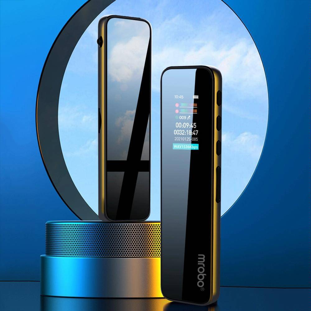 Dictaphone Intelligent Écran Couleur 0.96 Pouces 8GB Réduction Bruit Haute Qualité Noir YONIS-1