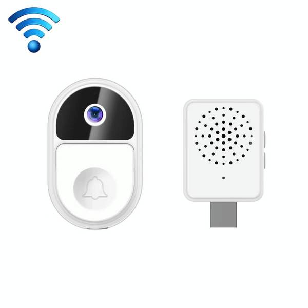 Interphone Vidéo Ultra Grand Angle Avec Vision Nocturne Et Stockage Cloud Blanc YONIS