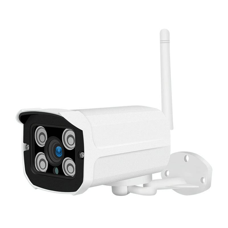 Camera Surveillance 1080P HD Sans Fil Vision Nocturne Détection Mouvement IP65 - Blanc - Yonis-0
