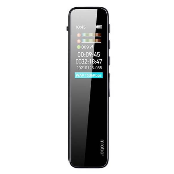 Dictaphone Écran Couleur 0.96 Pouces 16GB Réduction Bruit Enregistrement Haute Qualité Noir YONIS