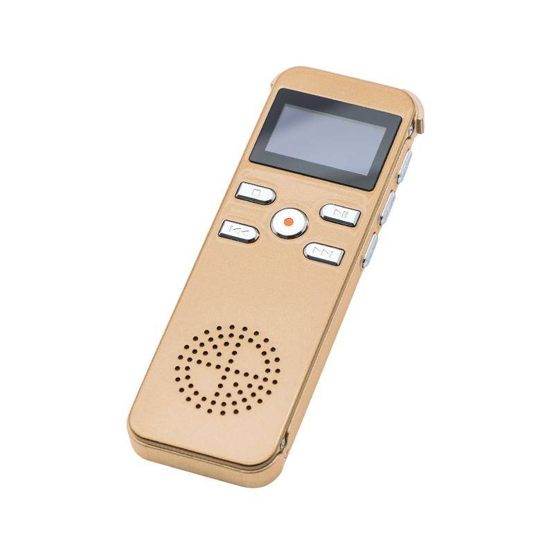 Dictaphone Portable 16GB Écran OLED Enregistrement Facile et Sécurisé Or YONIS-0