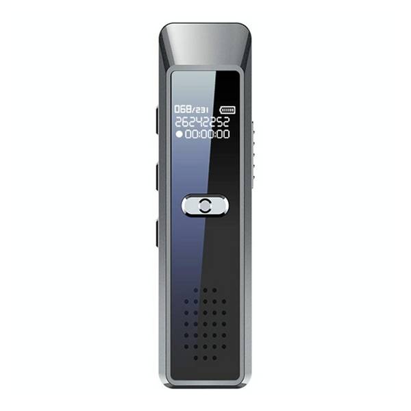 Dictaphone Portable Écran OLED 8GB Enregistrement Continu 30 Heures Argent YONIS