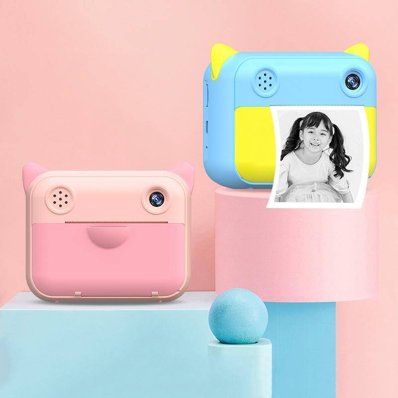 Appareil Photo Enfant Écran HD 2.4 Pouces Impression Thermique Rose Haute Définition Rose YONIS-1