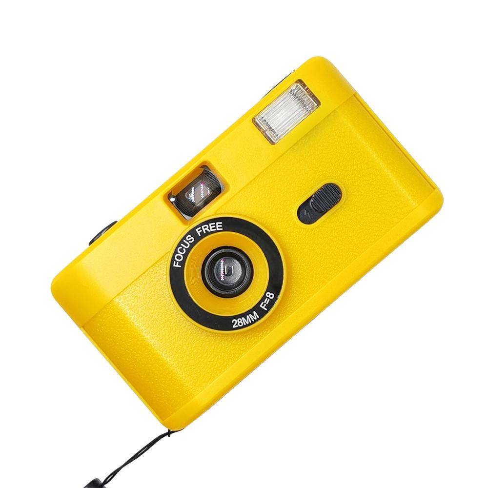 Appareil Photo Enfant Réutilisable Avec Flash Intégré Et Objectif 28mm Jaune YONIS-0