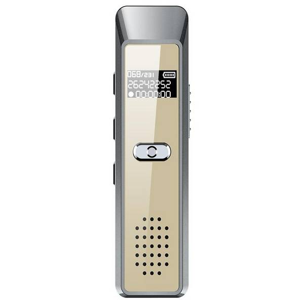 Dictaphone Portable Écran OLED Mémoire 4GB Enregistrement 30H Batterie 160mAh Gris YONIS