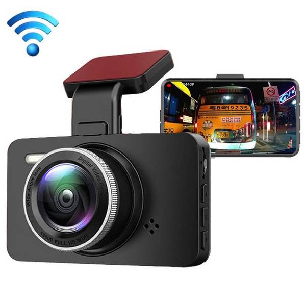 Dashcam HD Vision Nocturne 1440P Double Lentille WiFi Enregistrement Boucle Double caméra YONIS