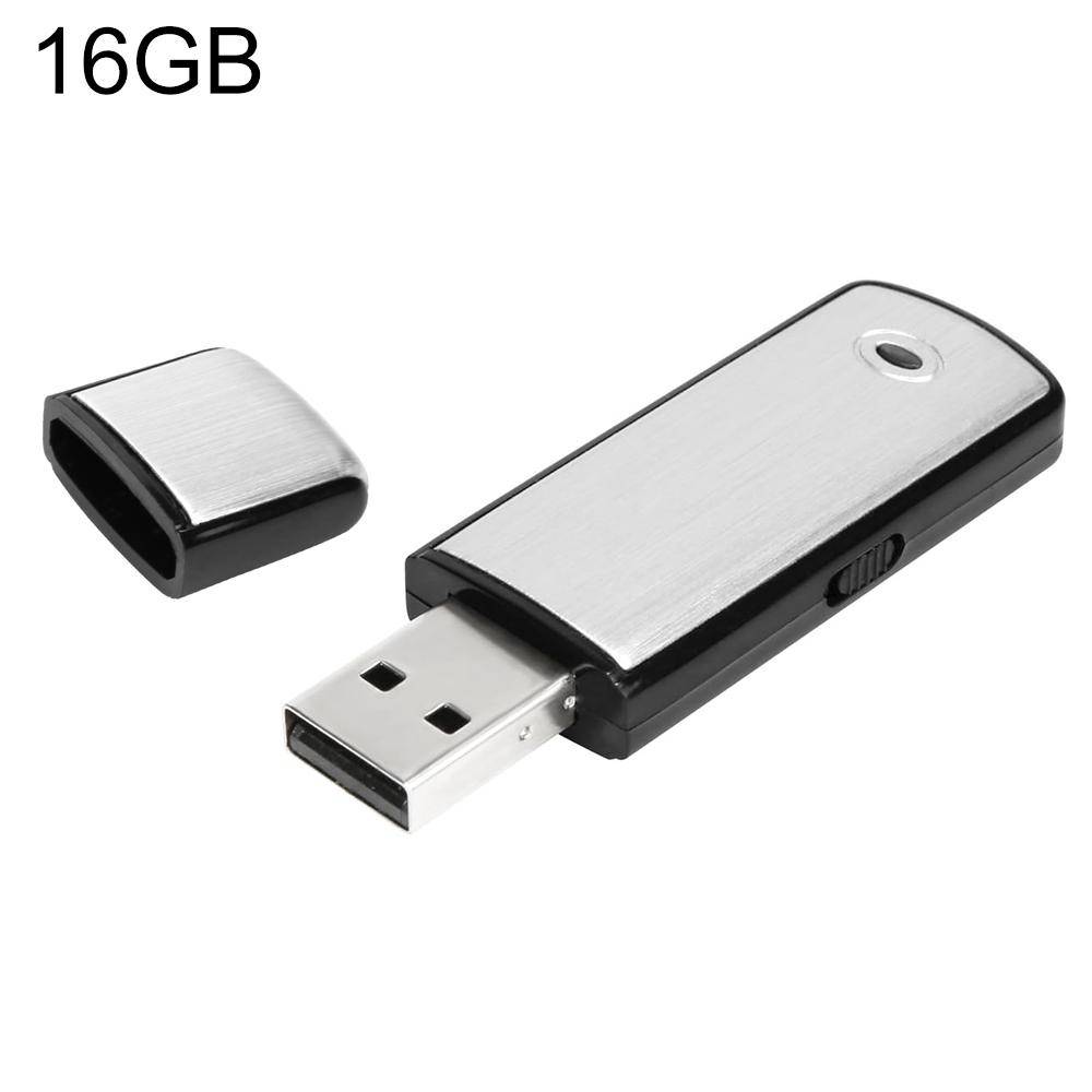 Micro Espion 16GB Rechargeable Portable Enregistreur Vocal Haute Qualité Facile à Utiliser Noir YONIS-0