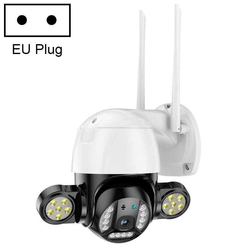 Camera Surveillance 3MP Vision Nocturne Étanche IP65 Détection Mouvement Audio Bidirectionnel - Blanc - Yonis-1