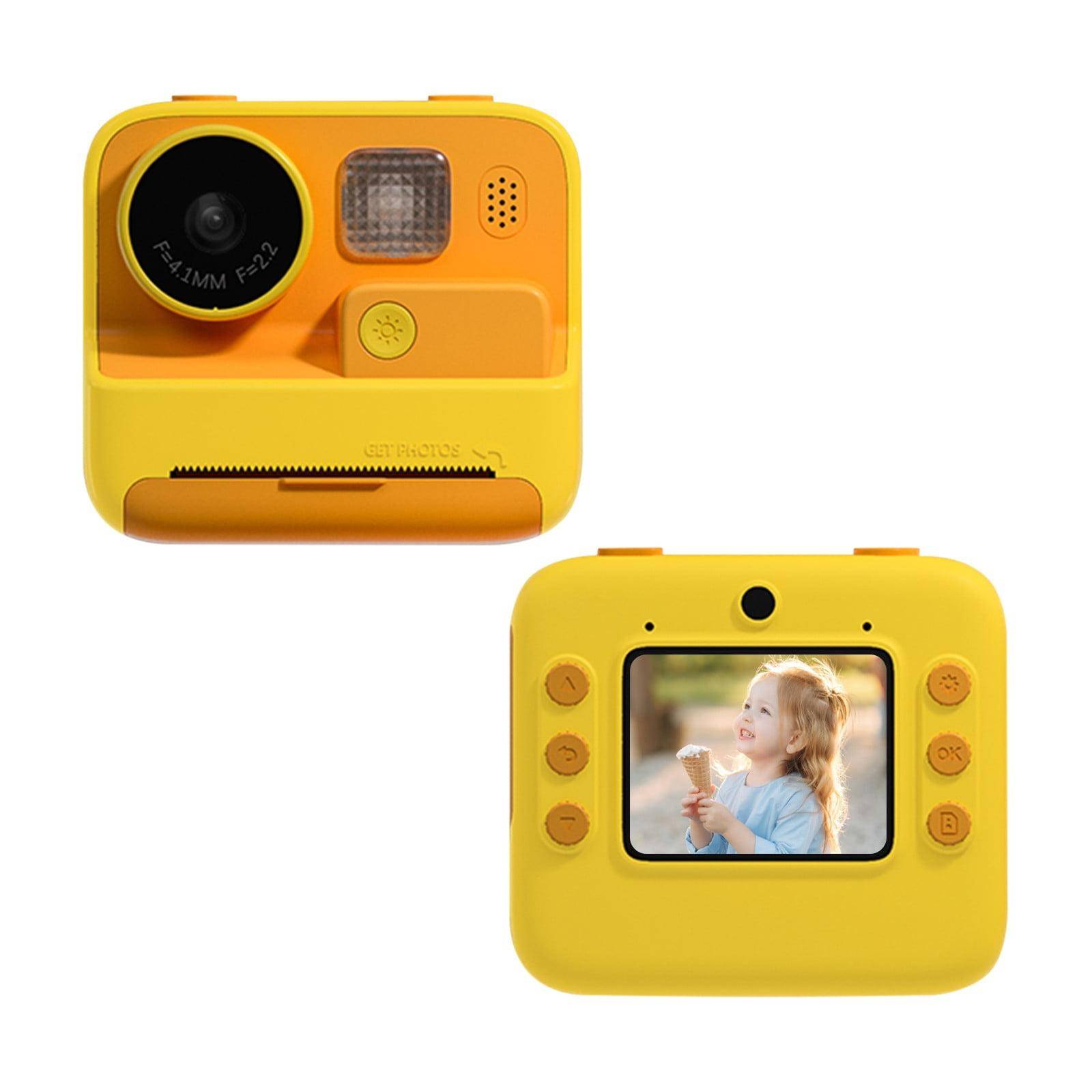 Appareil Photo Enfant Instantané 48MP Écran 2 Pouces Double Objectif Jaune Jaune YONIS-0