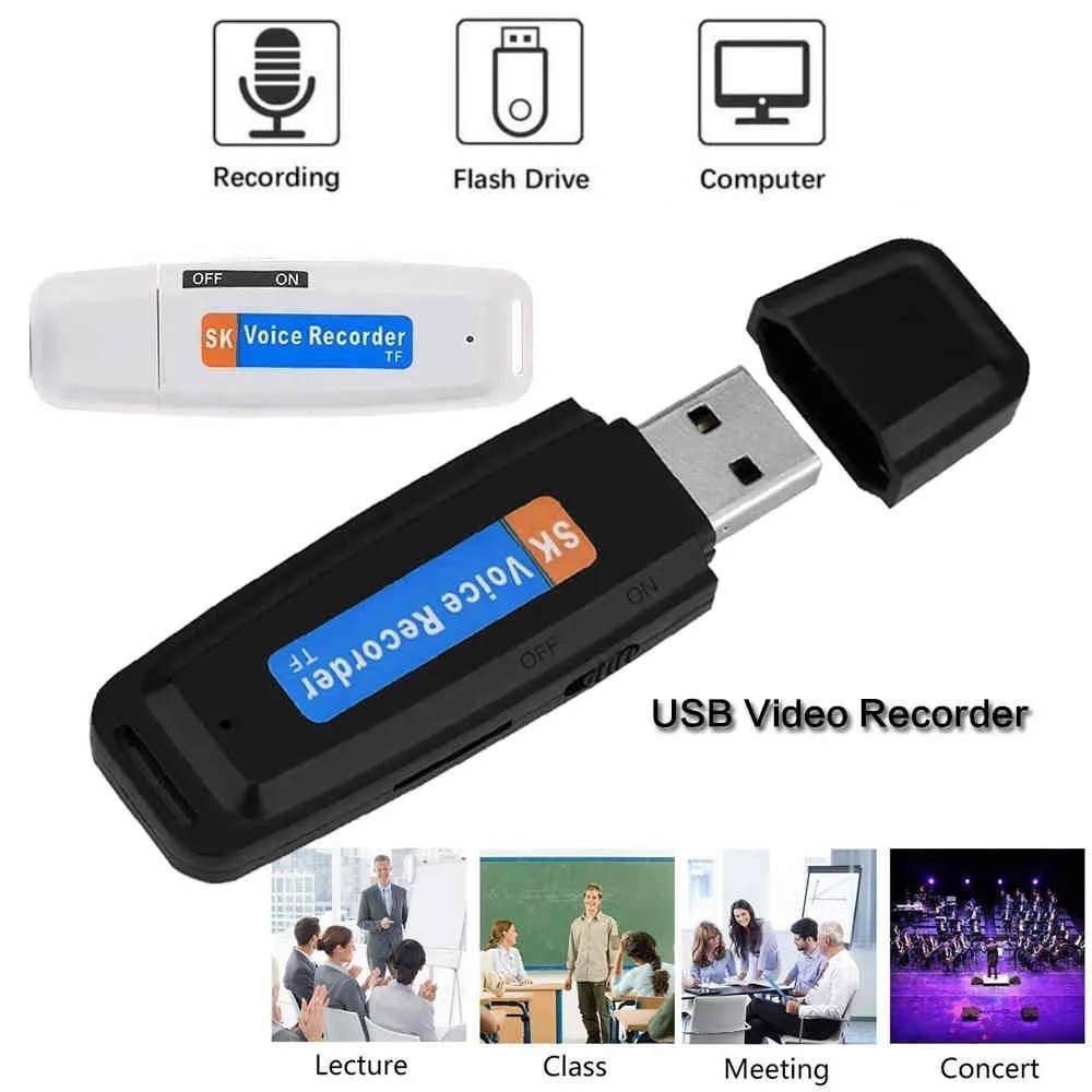 Micro Espion USB Enregistreur Vocal Rechargeable Haute Qualité Facile À Utiliser Blanc YONIS-1