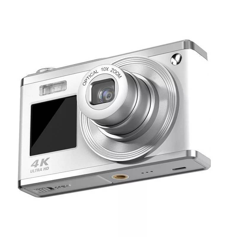 Appareil Photo Numérique 4K HD 60MP Double Écran Zoom Optique 10x Stabilisation Blanc YONIS-0
