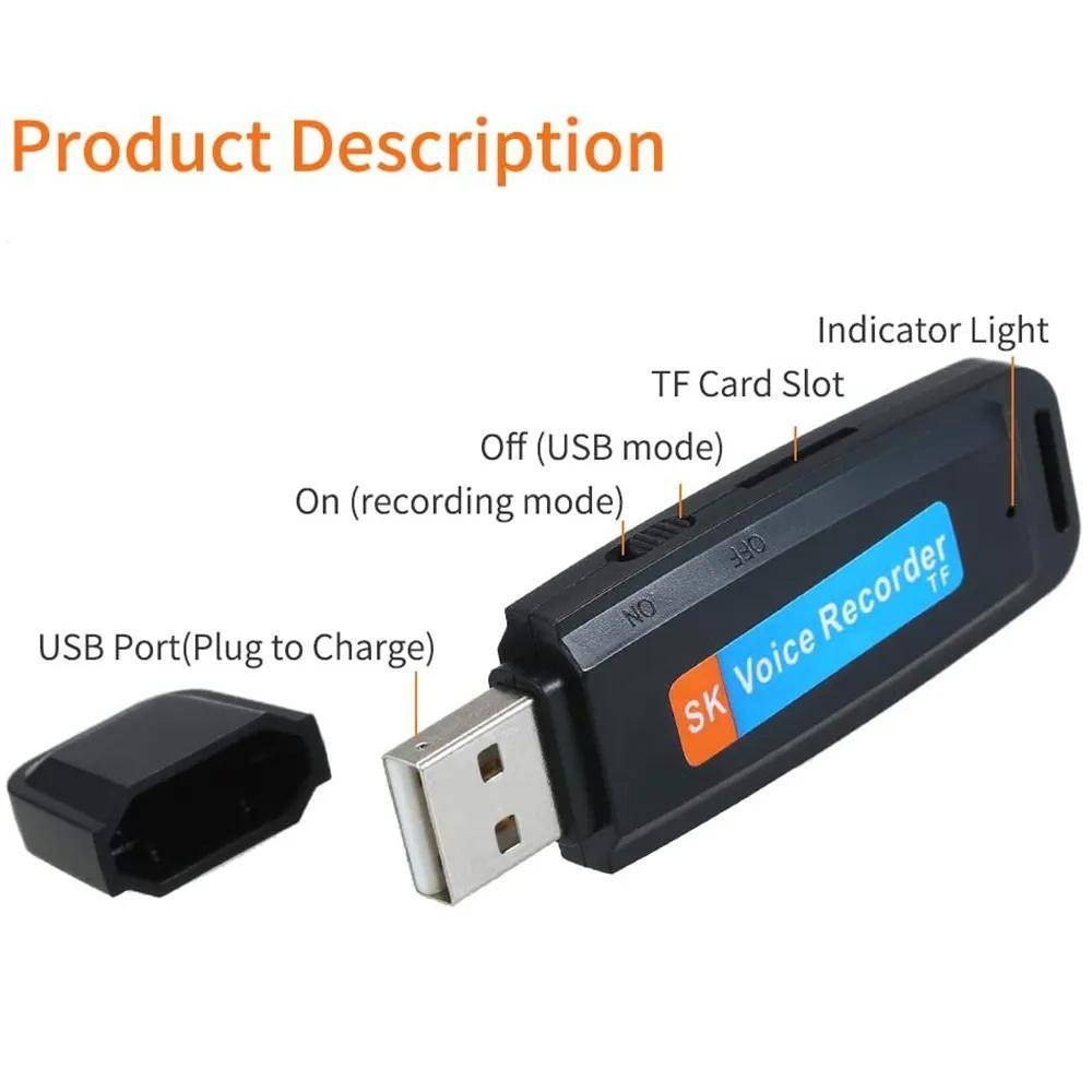 Micro Espion USB Enregistreur Vocal Rechargeable Haute Qualité Facile À Utiliser-1