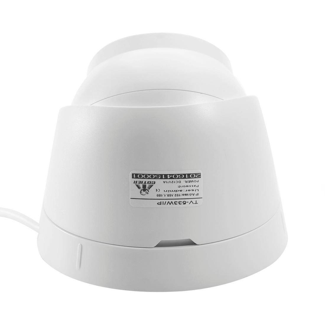 Camera Surveillance Étanche 3MP Vision Nocturne LED IR Certifiée CE RoHS - Blanc - Yonis-1