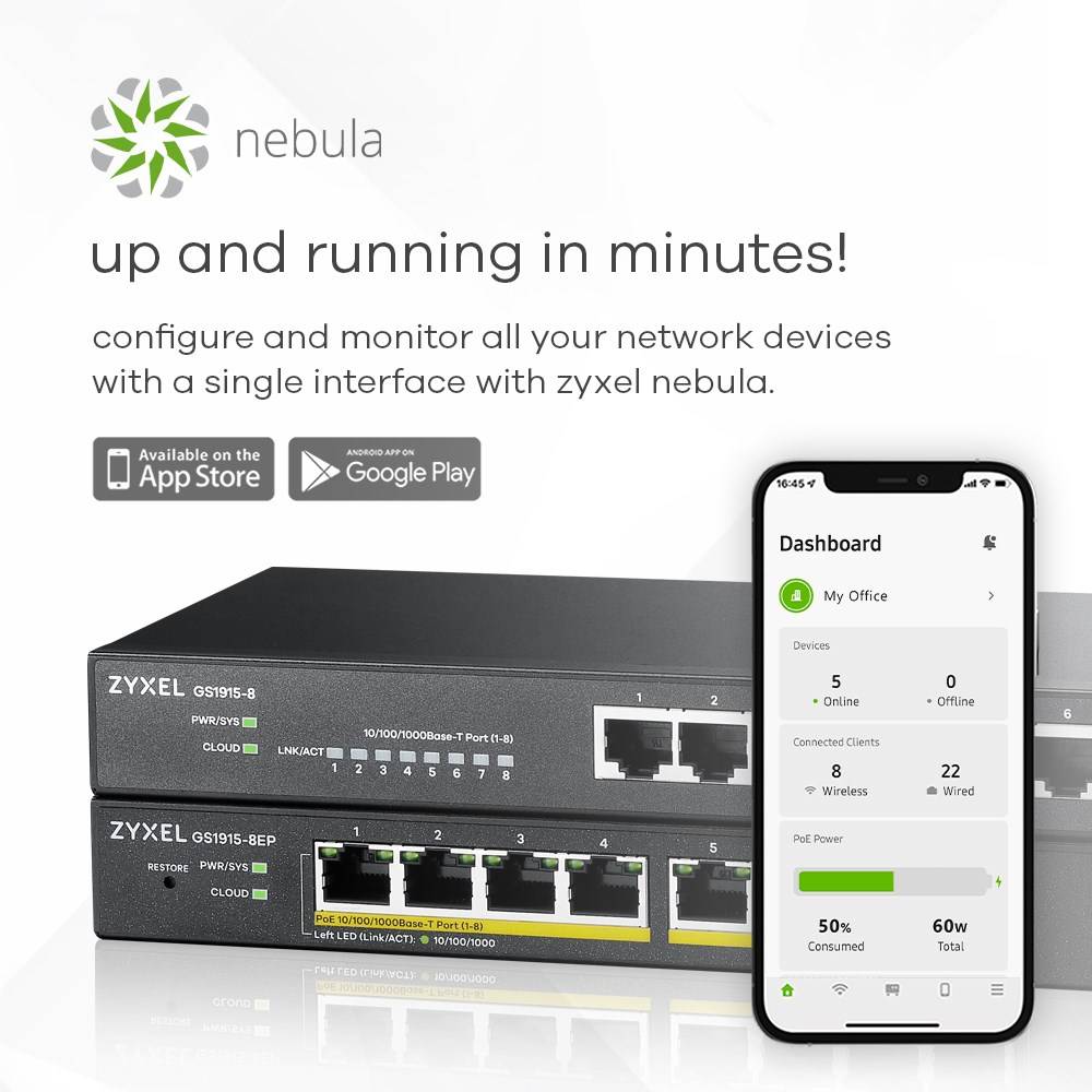 Zyxel GS1915-8, Géré, L2, Gigabit Ethernet (10/100/1000), Full duplex-3