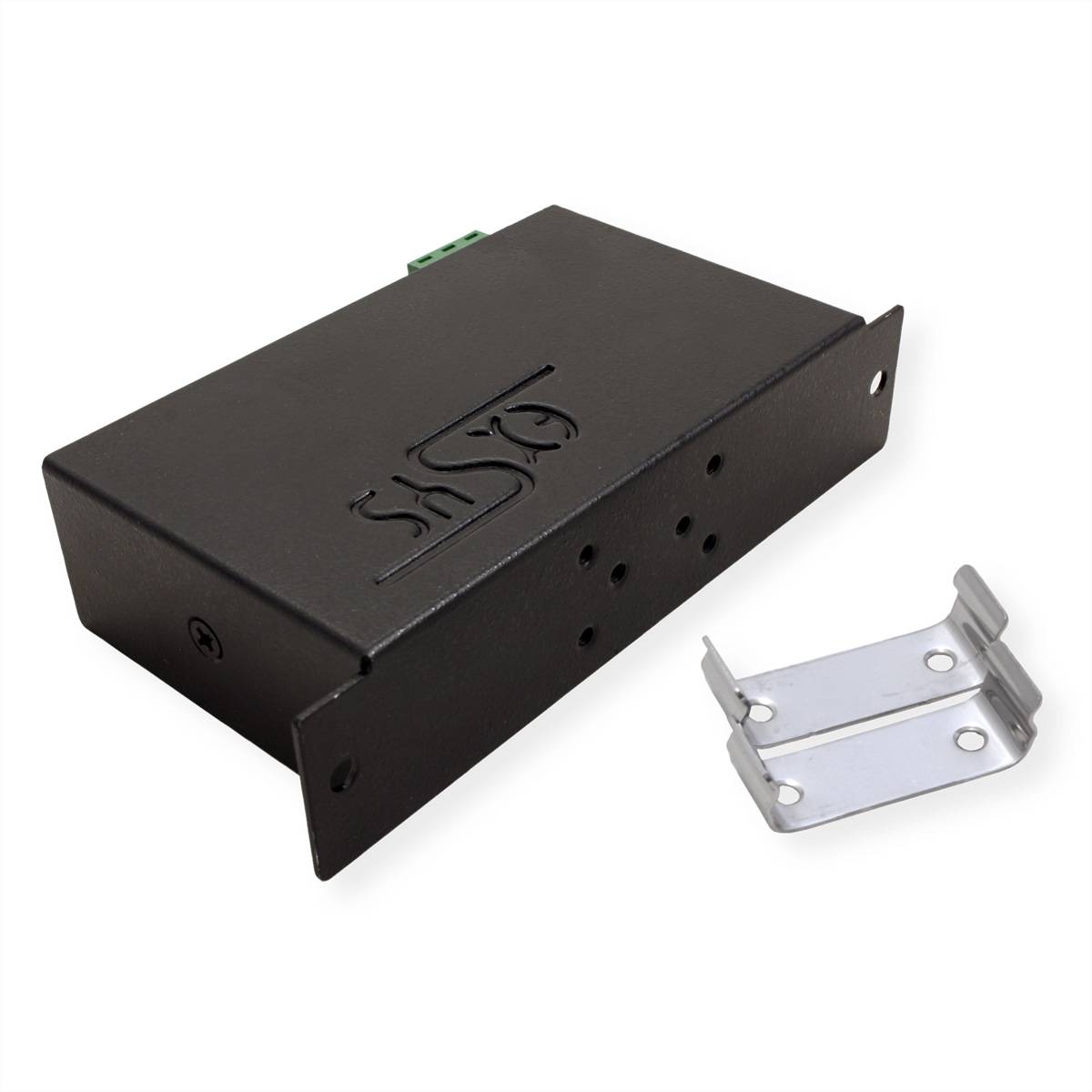 Exsys EXSYS - USB 2.0 Hub 4-Port extern Din-Rail Kit Hub USB noir-2