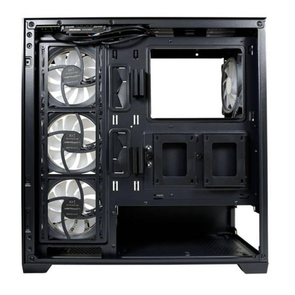LC-Power LC-715B-ON, Midi Tower, PC, Noir, ATX, micro ATX, Mini-ITX, Métal, Plastique, Verre trempé, Gaming