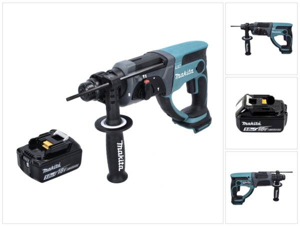 Perforateur burineur SDS-Plus 2J  Makita DHR202Z + 1 Batterie BL1850 5,0 Ah