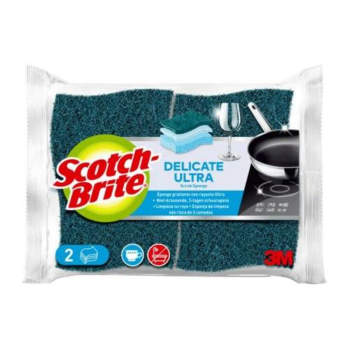 Eponge ultra Scotch Brite violette - Paquet de 2-0