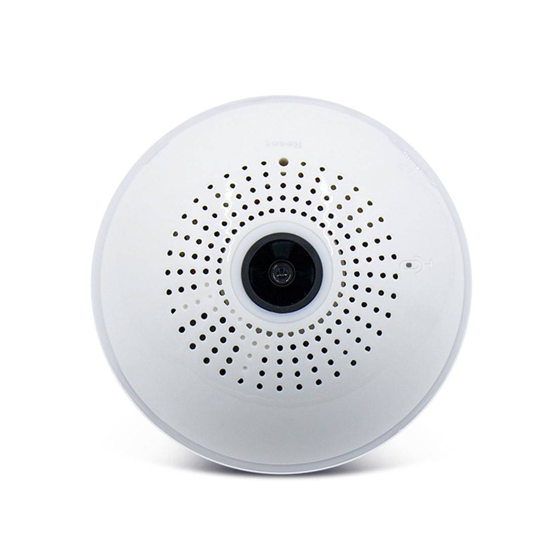 Ampoule Caméra Ip Panoramique À 360 Degrées Connectée Android iOs E27 Wifi + Micro SD 16 Go - Yonis-1
