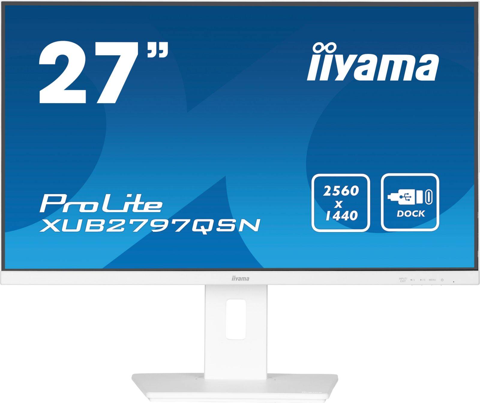 iiyama ProLite XUB2797QSN-W1, 68,6 cm (27"), 2560 x 1440 pixels, Wide Quad HD, LED, 1 ms, Blanc-0