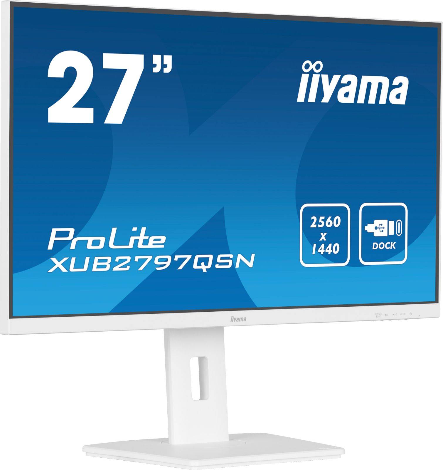iiyama ProLite XUB2797QSN-W1, 68,6 cm (27"), 2560 x 1440 pixels, Wide Quad HD, LED, 1 ms, Blanc-2