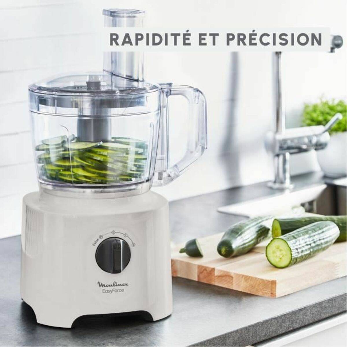 Robot Multifonctions 1.4l 800w Gris Clair Moulinex FP242B10-2