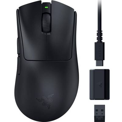 Razer DeathAdder V3 HyperSpeed, Droitier, Optique, RF Wireless + USB Type-C, 26000 DPI, Noir-0