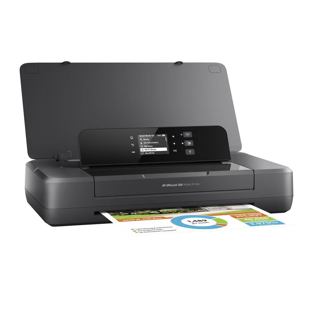 HP Officejet Imprimante portable 200, Imprimer, Impression sur façade par port USB-6
