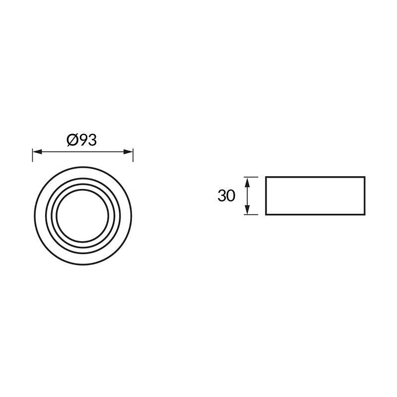 Spot Encastrable Orientable BLANC et OR pour Ampoule GU10 - SILAMP-1
