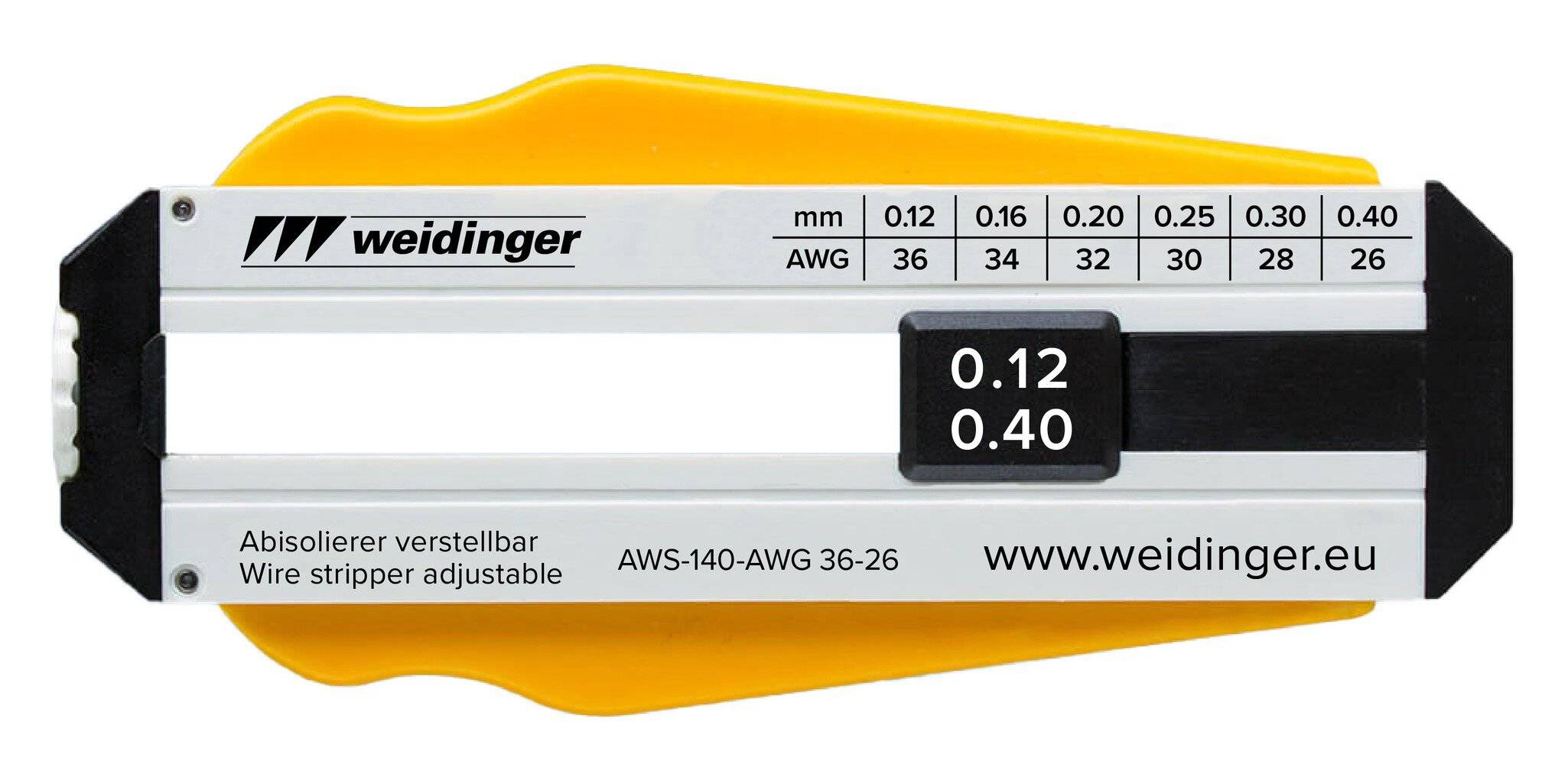 Dénudeur pour AWG 36-26, réglable, pour fils en PVC et PTFE, Ø 0,12 - 0,4 mm-0