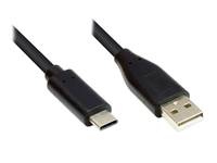 Good Connections Câble USB USB 2.0 Connecteur RJ45 5 m noir rond GC-M0120-0