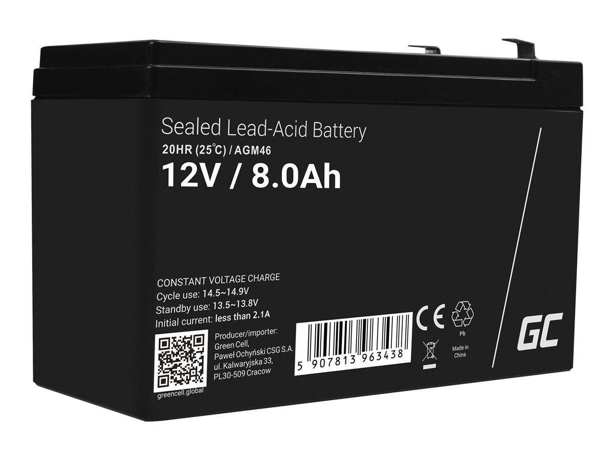 Green Cell AGM Battery 12V 8Ah - Battery - Mignon (AA)-0