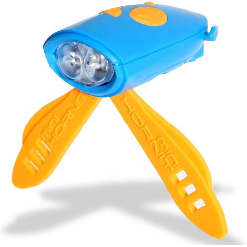 Klaxon et Eclairage avant pour Vélo et Trottinette Bleu Hornit-0