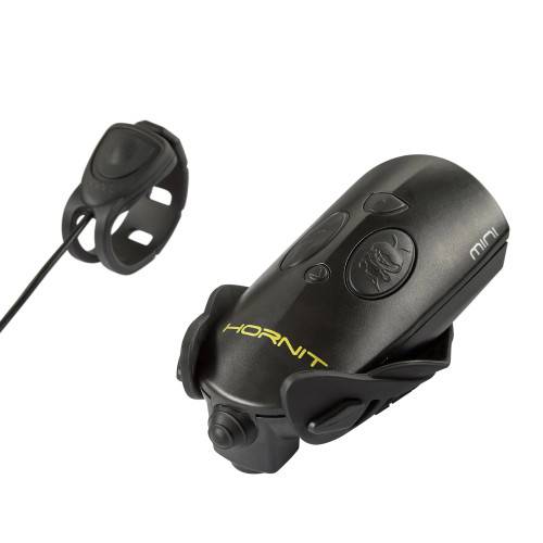 Klaxon et Eclairage avant pour Vélo et Trottinette Noir Hornit-1
