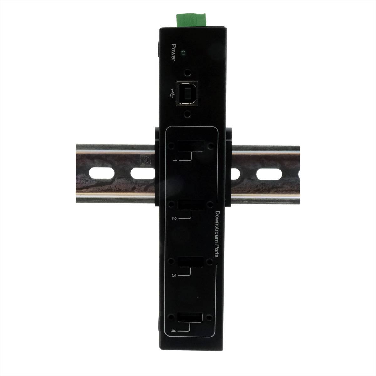 Exsys EXSYS - EX-11214HMVS 4 Port USB 2.0 Metall Hub Netzteil DIN-Rail-Kit Genesys Hub USB noir-4