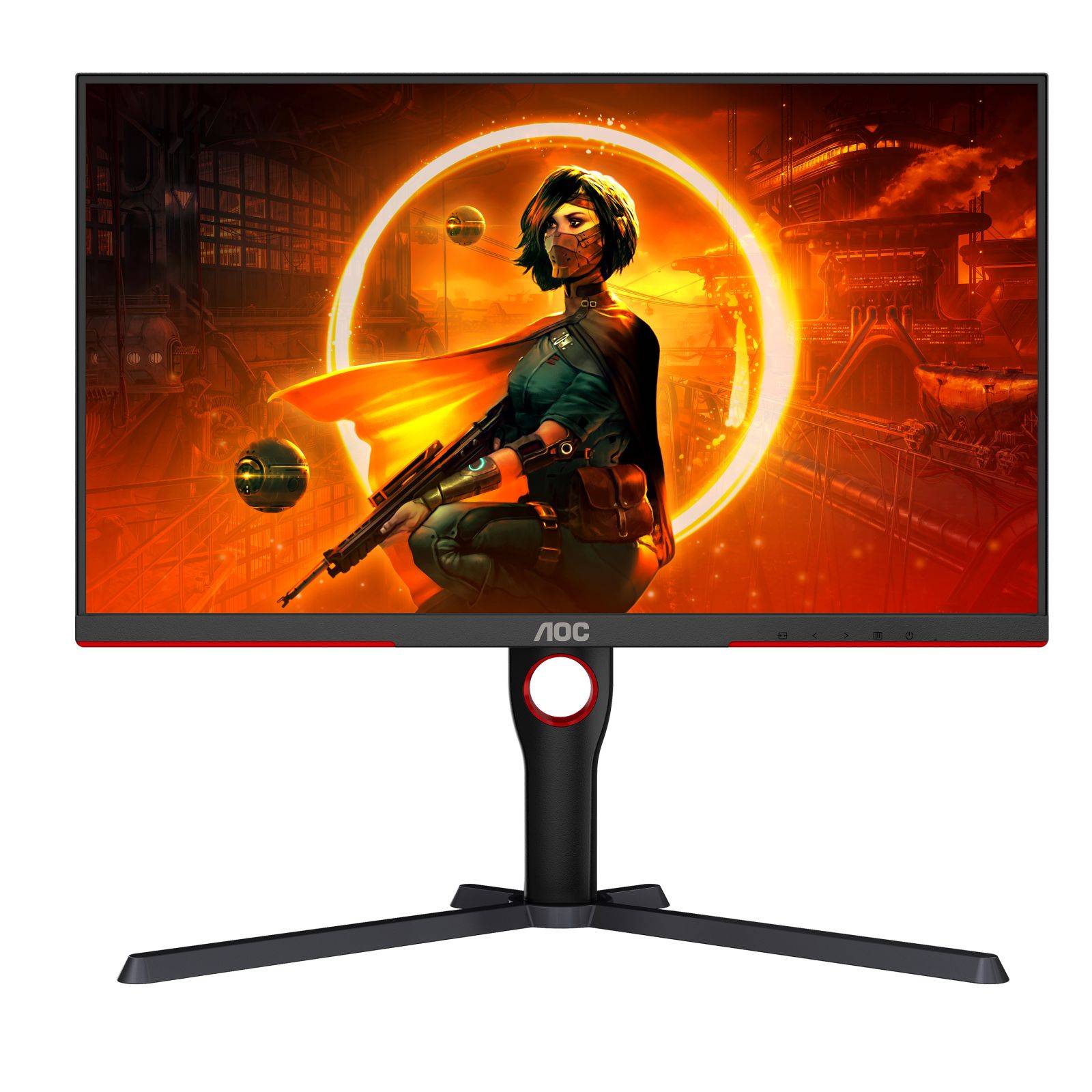 AOC G3 Q27G3XMN/BK, 68,6 cm (27"), 2560 x 1440 pixels, 2K Ultra HD, LED, 1 ms, Noir, Rouge-1
