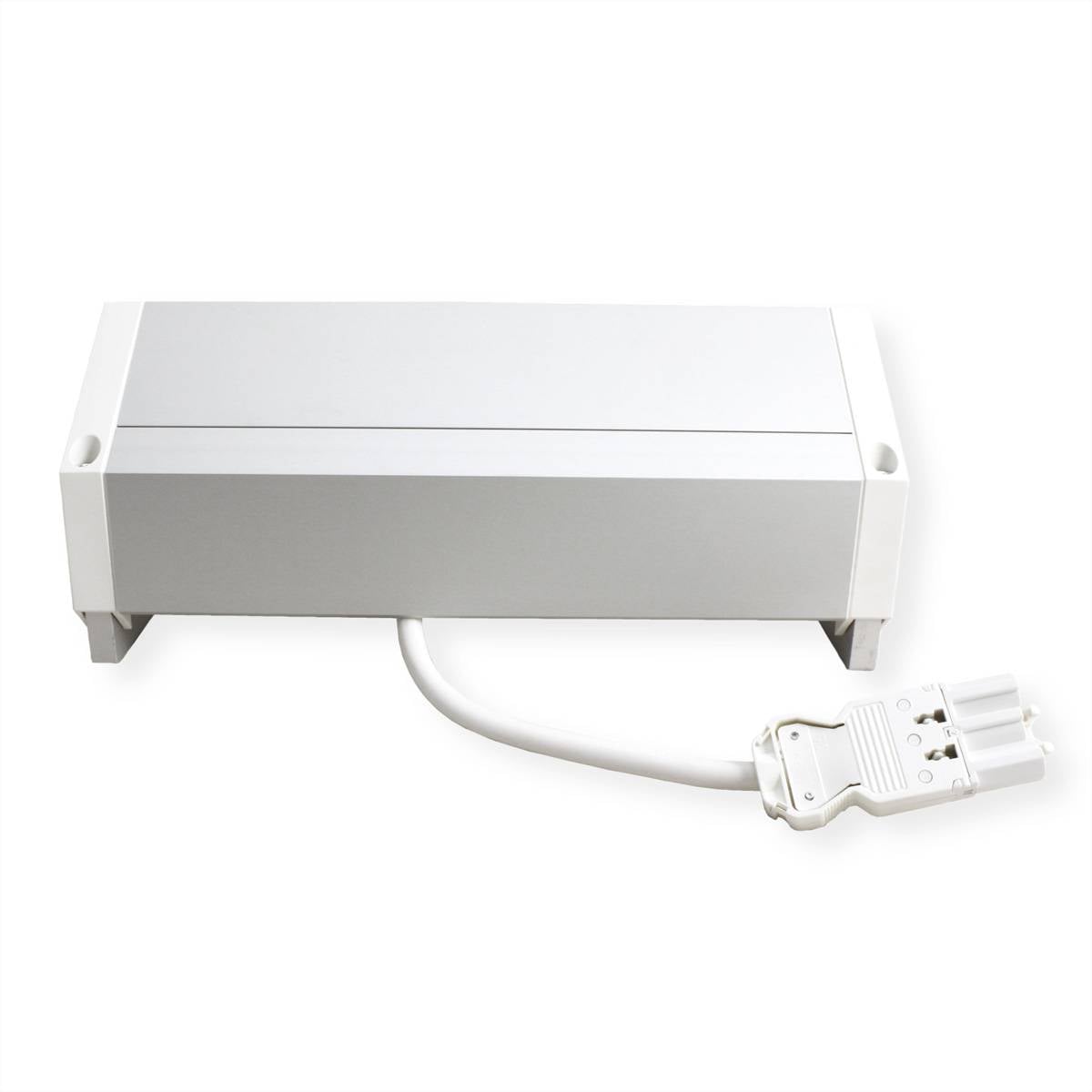 BACHMANN DESK2 ALU WHITE 2xUTE 1xCM 1xUSB A/C 22W 0,2m GST18-1