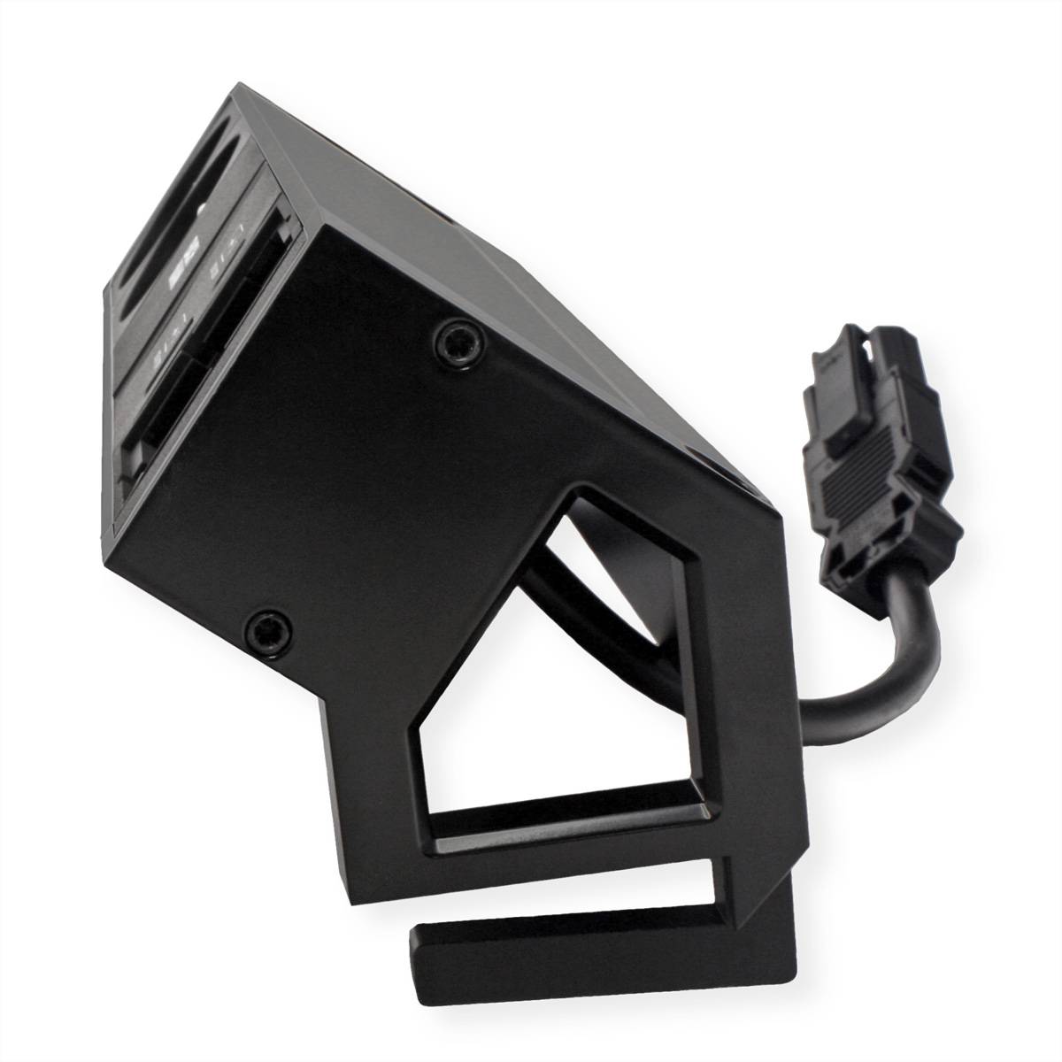 BACHMANN DESK2 2xUTE 1xUSB A/C 22W 1xCM 0,2m GST18 RAL9005-3