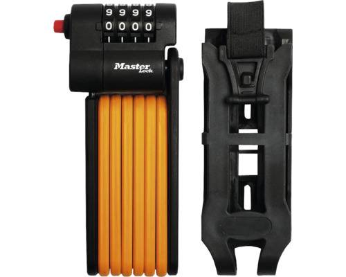 Master Lock Antivol Vélo à Code en Acier Trempré, Combinaison programmable, Support de transport inclus-0