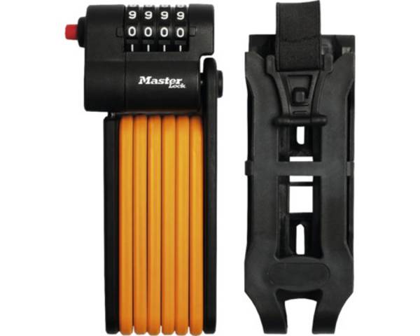 Master Lock Antivol Vélo à Code en Acier Trempré, Combinaison programmable, Support de transport inclus