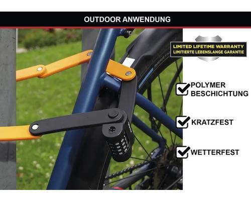 Master Lock Antivol Vélo à Code en Acier Trempré, Combinaison programmable, Support de transport inclus-4