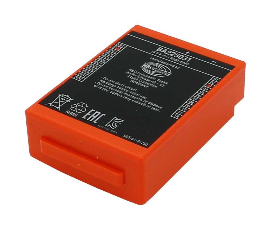 Batterie de grue d'origine NiMH 6V 2100mAh HBC BA225030-3
