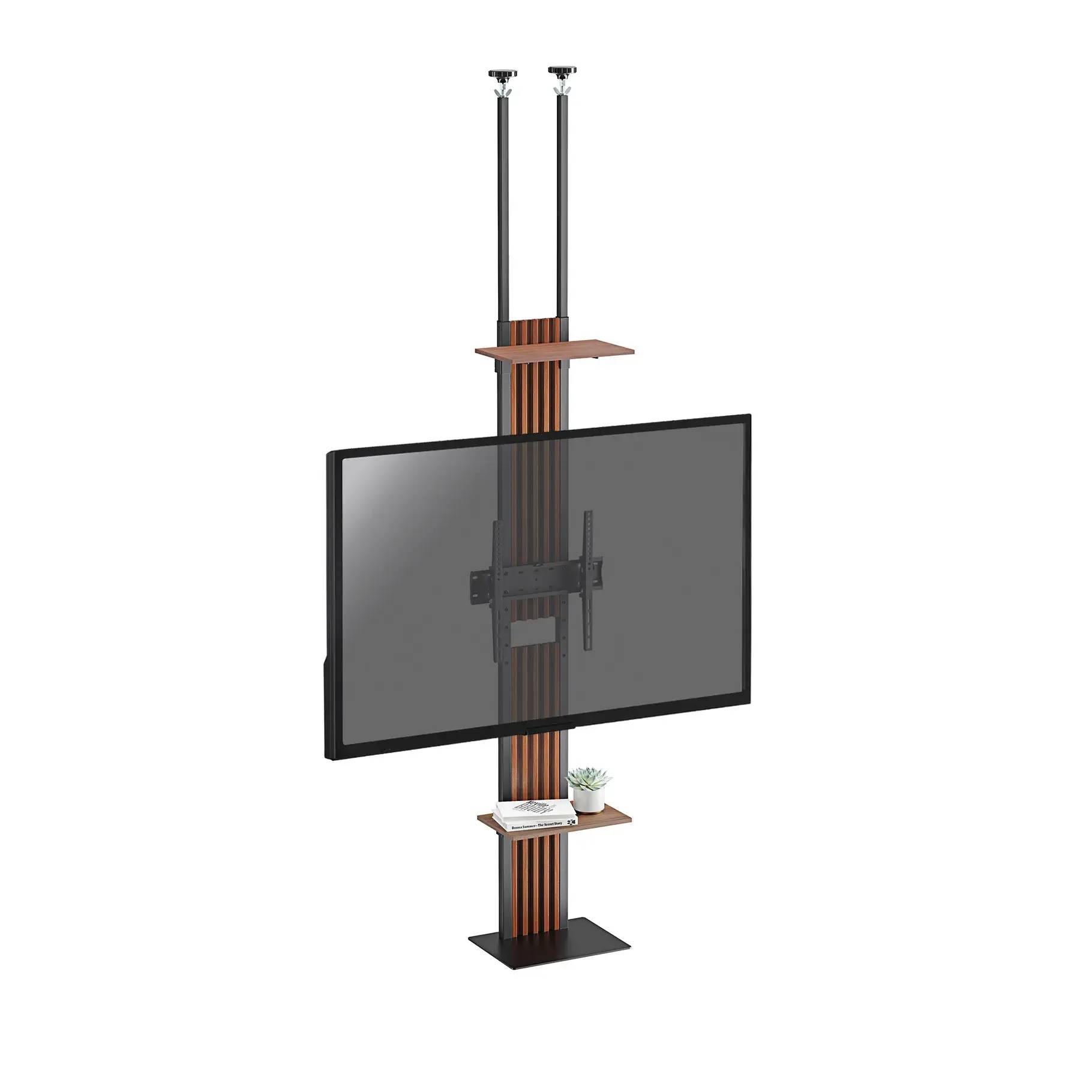 Support TV sol-plafond écran 32"-65" - Hauteur réglable 200-260cm-0