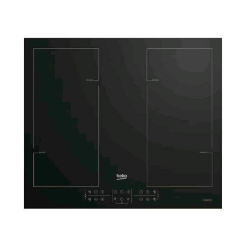 Table De Cuisson à Induction 60cm 4 Feux 7200w Noir Beko hii64206f2mt-0