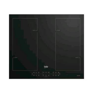 Table De Cuisson à Induction 60cm 4 Feux 7200w Noir  Beko  hii64206f2mt