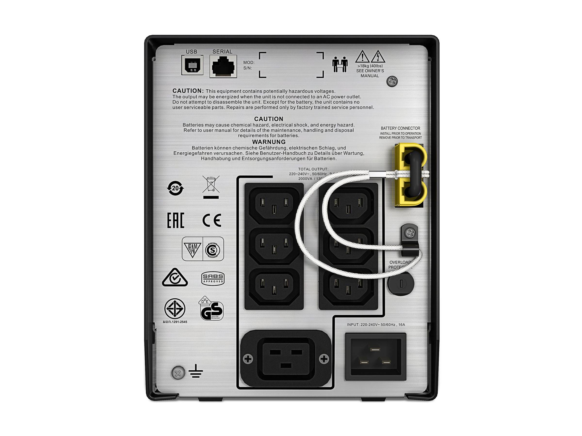 APC by Schneider Electric SMC2000I USV-4