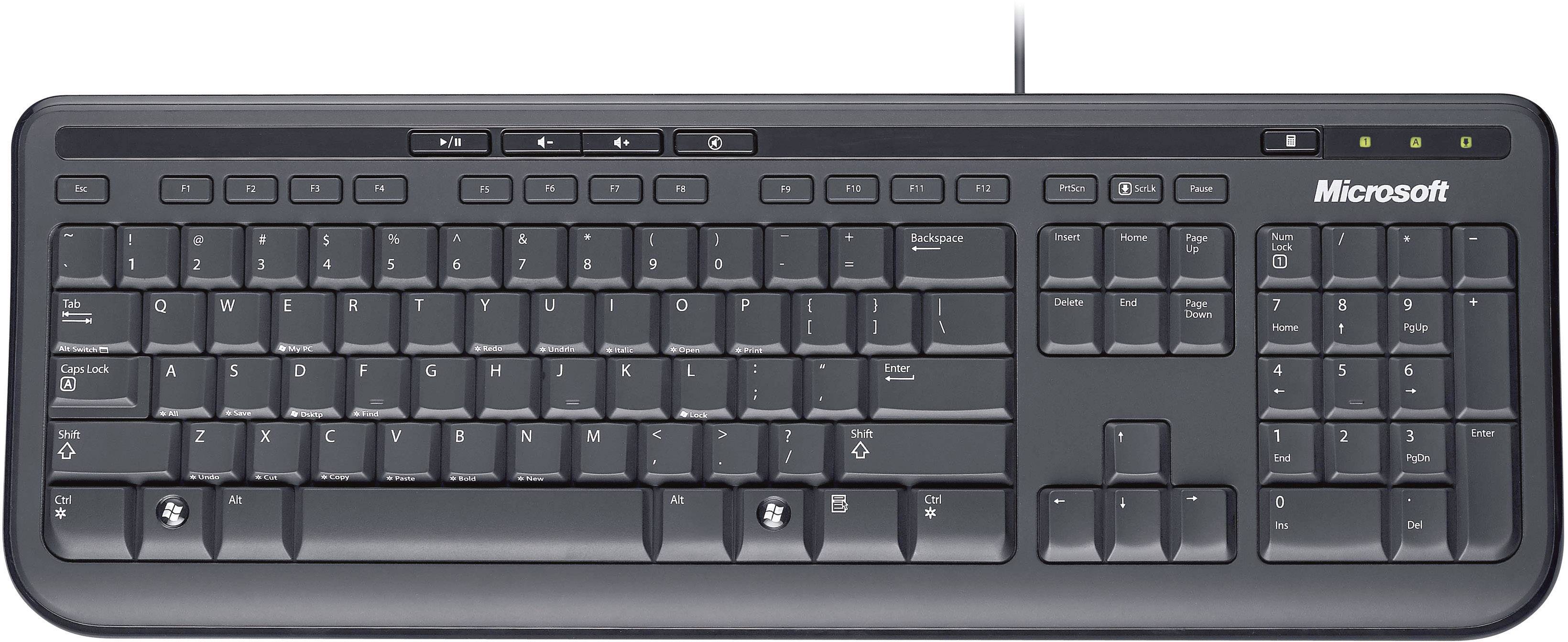Clavier Microsoft Wired Keyboard 600 Conrad.fr