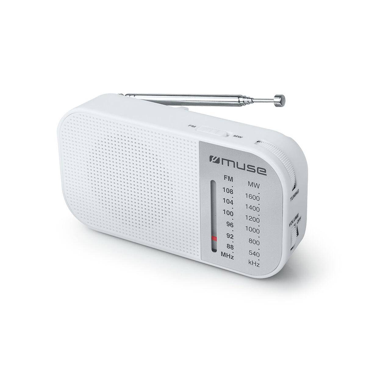 Radio Portable de Poche Analogique FM / MW Muse M-025RW avec Haut-Parleur-0